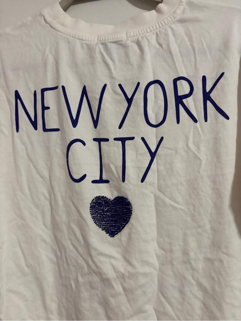 Wildfox NYC Love Ryan Ex-Boyfriend White Blue Short Sleeve Tee Shirt Top - Picture 3 of 5